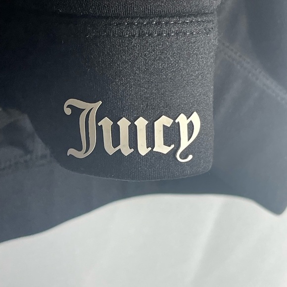 Juicy Couture Sport Black Racerback Sports Bra Crown Logo Size L - Picture 3 of 8